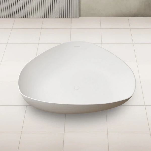 Ванна из искусственного камня Abber Stein 180x130 см отдельностоящая AS9608 (детальная фотография), асимметричные