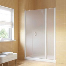 Душевая дверь профиль белый стекло сатин Vegas-glass