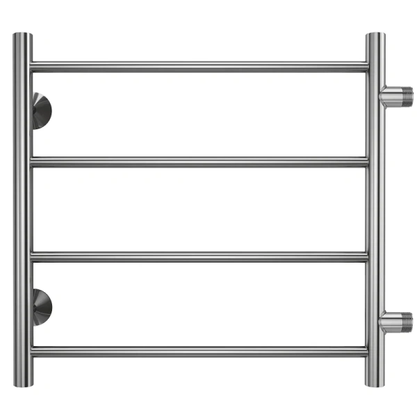 Полотенцесушитель водяной Terminus Аврора П4 500х500 боковое подключение 4670078543943 (детальная фотография), хром