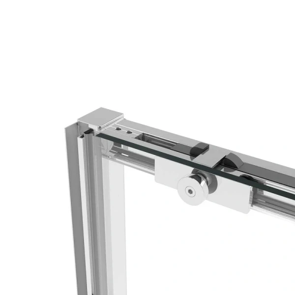 Душевая дверь в нишу Vincea Slim Soft 150 см профиль хром VDS-1SS150CL (детальная фотография) index_1