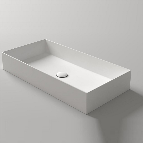 Раковина Simas Agile 80 см белая AG80 bi (детальная фотография), современные, hi-tech