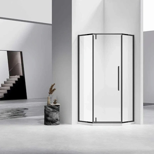 Душевой уголок Vincea Slim-N 90х90 см профиль черный - фото 2