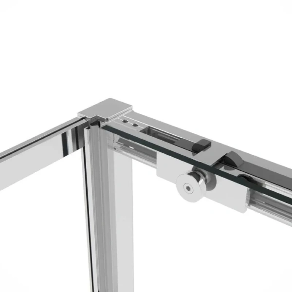 Душевой уголок Vincea Slim Soft 130х100 см профиль хром VSR-1SS1013CL (детальная фотография), прозрачные
