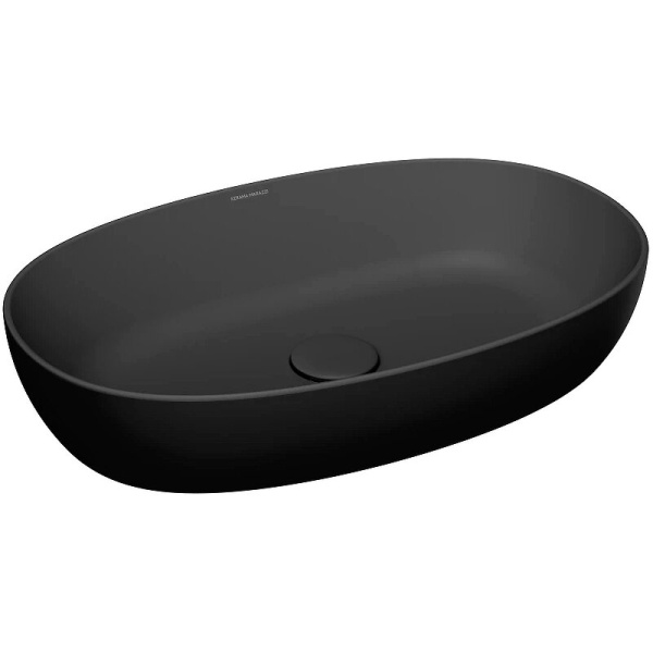 Раковина Kerama Marazzi Plaza 60 см черная матовая PLR.wb.60\BLK.M (детальная фотография)