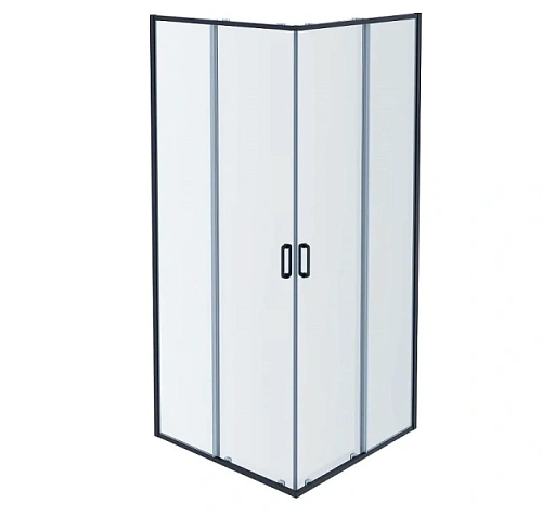 Душевой уголок Акватек 100x100 см профиль оружейная сталь - фото 1