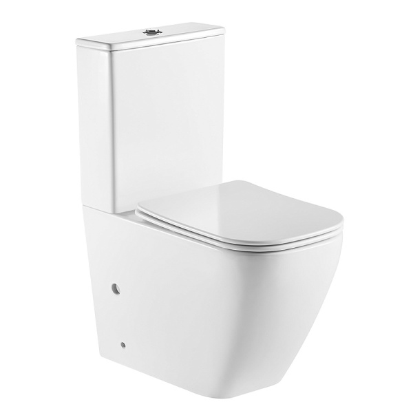 Унитаз компакт Azario Avero безободковый AZ-1213A-G (детальная фотография)