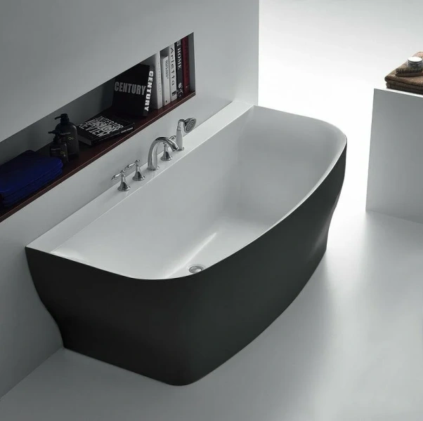 Ванна акриловая BelBagno 165х78 см без перелива BB74-NERO-W0 (детальная фотография)