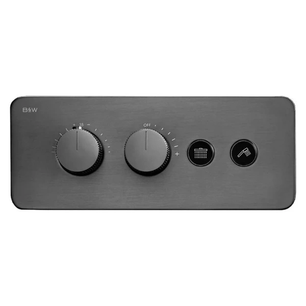 Душевой комплект Black&White Universe оружейная сталь 7646GM (детальная фотография) index_1