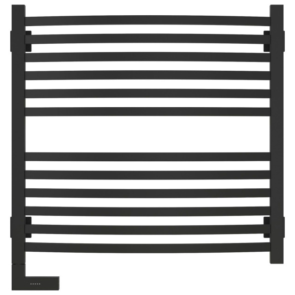 Полотенцесушитель электрический Сунержа Аркус 2.0 60х60 см матовый черный, тэн левый 31-5604-6060 (детальная фотография), современные, hi-tech