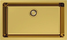Мойка для кухни Omoikiri Okinoshima 76-U/I-G-Glossy 76 см золото глянцевое