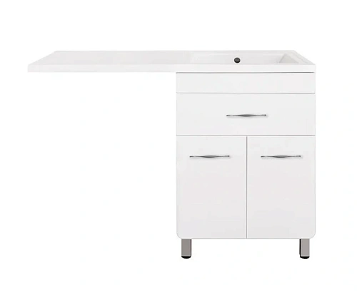 Тумба под раковину напольная Style Line Валеро 58 см белая - фото 1