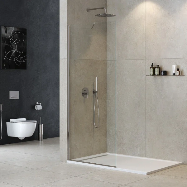 Душевая перегородка Cezares Liberta 105 см профиль хром LIBERTA-L-1-TB-105-C-Cr (детальная фотография), 100 см