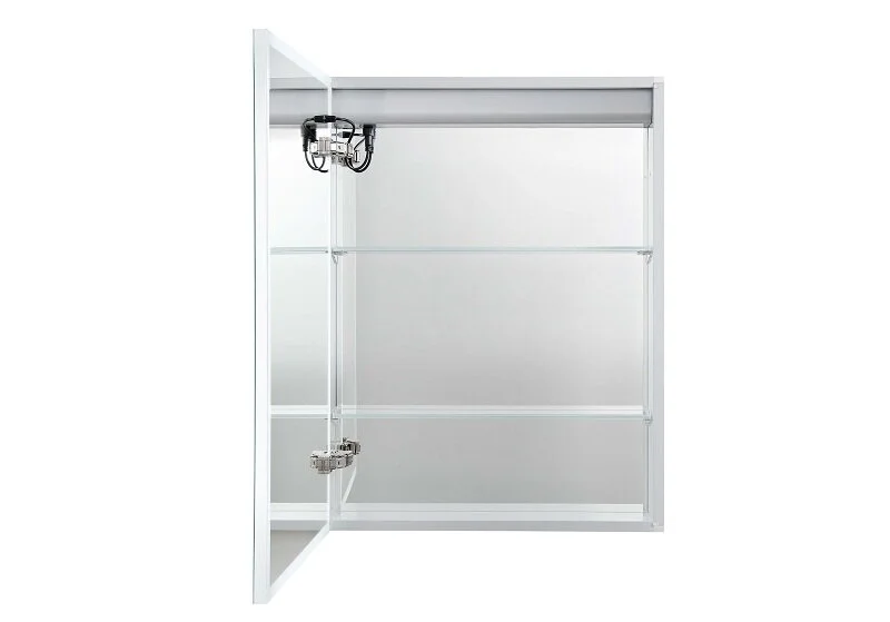 Зеркальный шкаф с подсветкой Акватек 60 см сенсорное управление AQ7603B-MLC (детальная фотография), хром