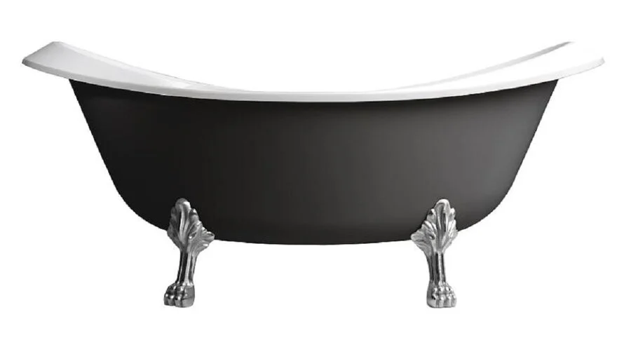 Ванна из искусственного камня Belux Ромео ВР-1750, 4810924267900, 175 x 75 см, черный (детальная фотография), без гидромассажа