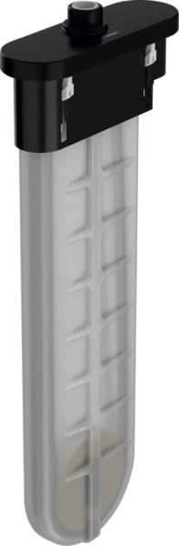 Внешняя часть с овальной розеткой Hansgrohe sBox матовый черный 28020670 (детальная фотография)