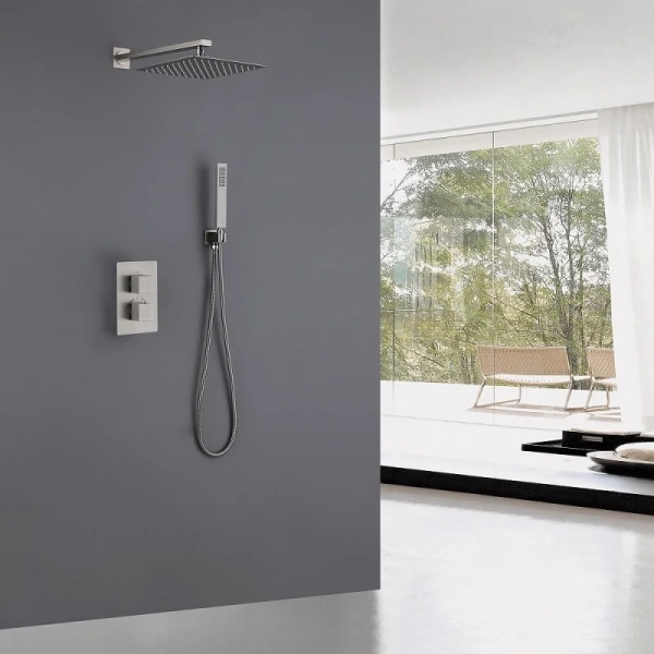 Душевой комплект Abber Daheim сатин AF8251SP (детальная фотография), душевые комплекты, наборы