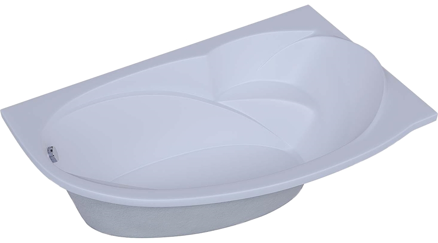 Ванна акриловая Акватек Бетта 160x97 см правая, вклеенный каркас BET160-0000028 (детальная фотография), акриловые