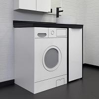 Тумба с раковиной напольная Comforty Лозанна 100 см белый глянец