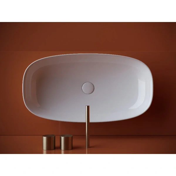 Раковина Ceramica Nova Element 70 см санфарфор CN5040 (детальная фотография), белые