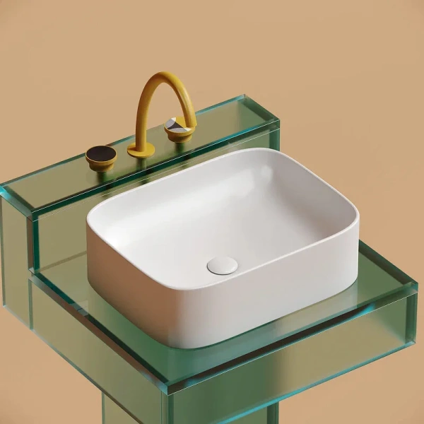 Раковина Ceramica Nova Element 50 см белая матовая CN6052MW (детальная фотография), одинарные