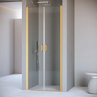 Душевая дверь в нишу RGW Passage PA-104-Gb 90 см профиль золото, стекло прозрачное
