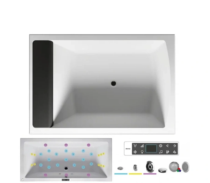 Ванна гидромассажная Riho Savona 190 x 130 см, BLISS2 BB7900500000000_BLISS2 (детальная фотография)