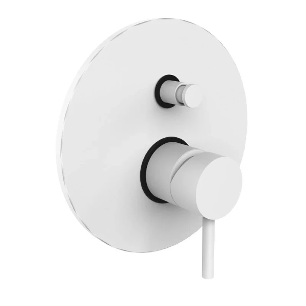 Смеситель для душа Paffoni Light на 2 выхода белый матовый LIG015BO (детальная фотография)