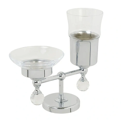 Стакан и мыльница для ванной Migliore Amerida хром - фото 1
