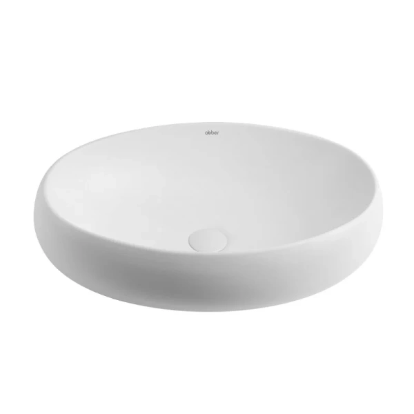 Раковина Abber Bequem 60 см белая матовая AC2102MW (детальная фотография), накладные (на столешницу), пристенные
