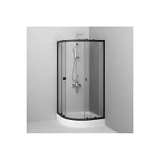 Душевой уголок Am.Pm X-Joy 80x80 см черный профиль