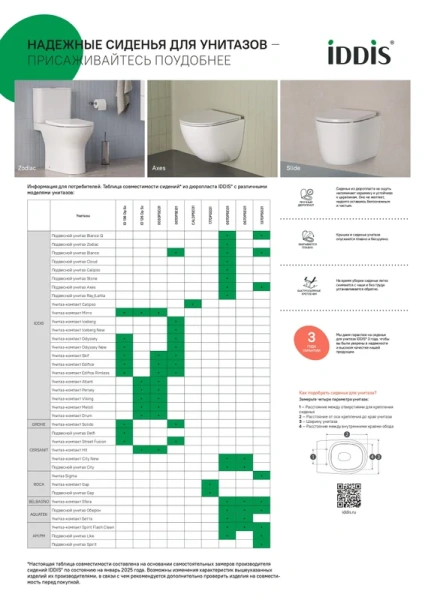 Крышка-сидение с микролифтом IDDIS Optima Home белая 006PPSCi31 (детальная фотография), в наличии