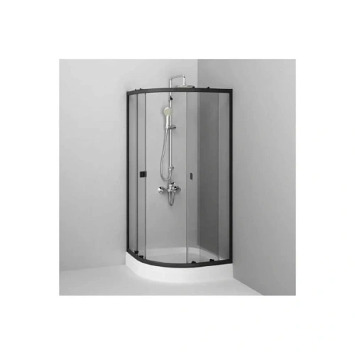 Душевой уголок Am.Pm X-Joy 80x80 см черный профиль - фото 2