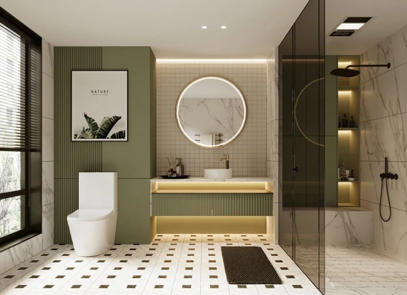 Унитаз компакт Abber BEQUEM AC1112 керамика (детальная фотография), круглой формы