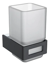 Стакан для ванной Boheme Q черный/хром