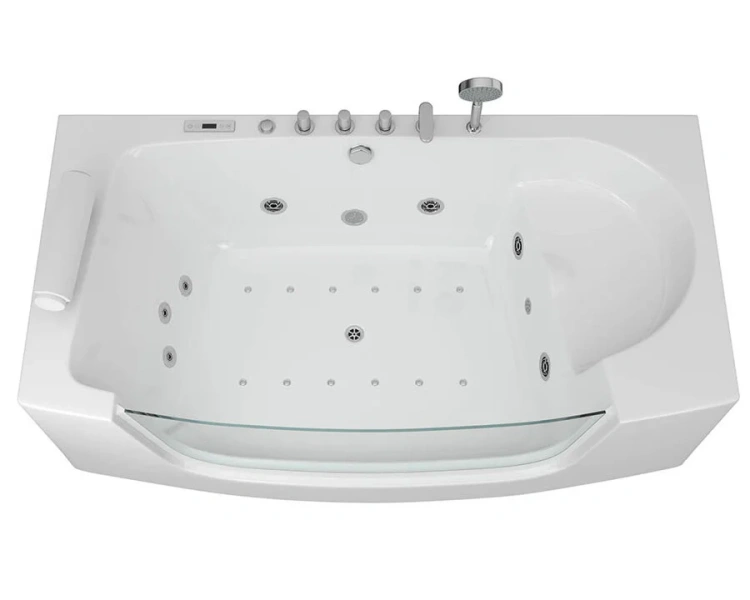 Ванна акриловая Grossman 185x90 см гидромассажная GR-18590 (детальная фотография), современныe, hi-tech
