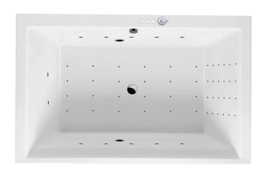 Ванна гидромассажная Excellent Crown Lux 190 x 120 см, NANO, хром, с системой хромотерапии 6Led, каркас в комплекте (выставочный образец) WAEX.CRO19.NANO.CR/HS.S-CH6-SJT (детальная фотография), акриловые