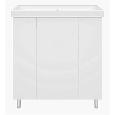 Тумба с раковиной напольная Misty Лира 80 см с дверцами