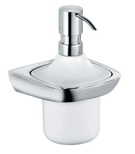 Дозатор для мыла Kludi Ambienta хром/белый 5397605 (детальная фотография)