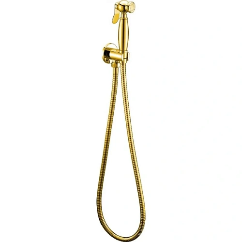 Гигиенический душ с держателем и шлангом Cezares CZR золото 24 карат - фото 1