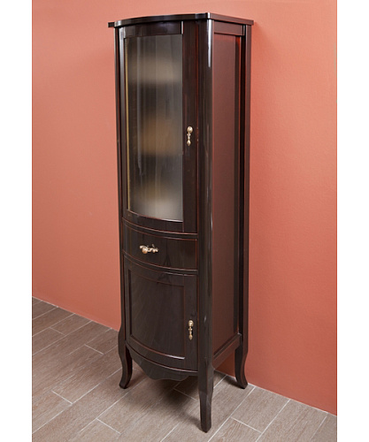 Шкаф-пенал, петли слева, стекло матовое, La Beaute Nora CNO.Sx.O - фото 27