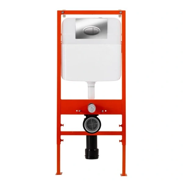 Унитаз с инсталляцией BelBagno с сиденьем и кнопкой смыва CZR-2462-TH-TOR/CZR-870-SC/BB026/BB051CR (детальная фотография), с инсталляцией