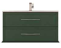 Тумба под раковину подвесная Cezares Tiffany 80 см verde opaco