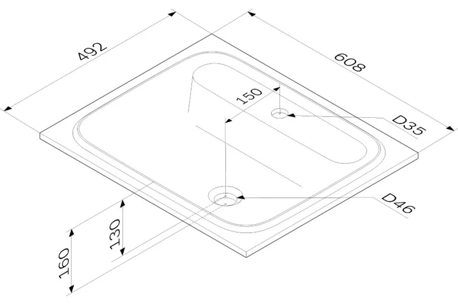 Раковина мебельная Am.Pm Func 60 см белая матовая M8FWPC0600WM (детальная фотография), в наличии