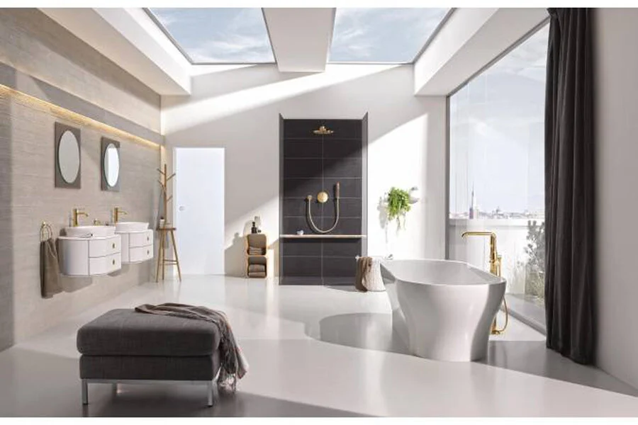 Смеситель для раковины холодный рассвет глянец Grohe Essence New  23589GL1 (детальная фотография), современные, hi-tech