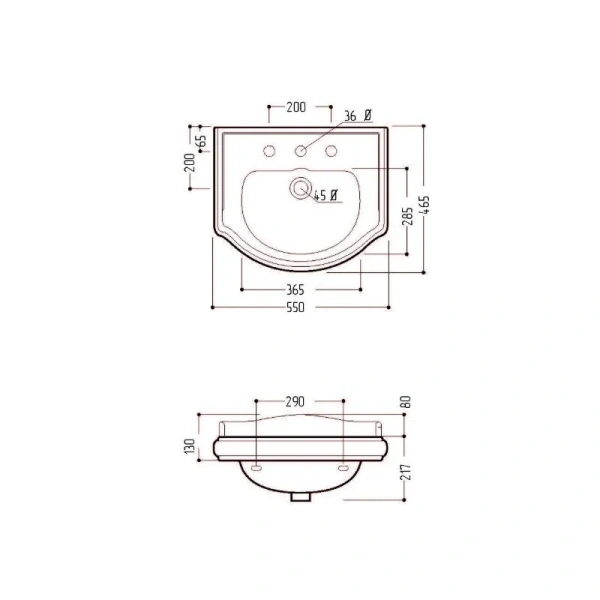 Раковина Migliore Bella 55 см белая 20605 (детальная фотография), классические, ретро, декорированные