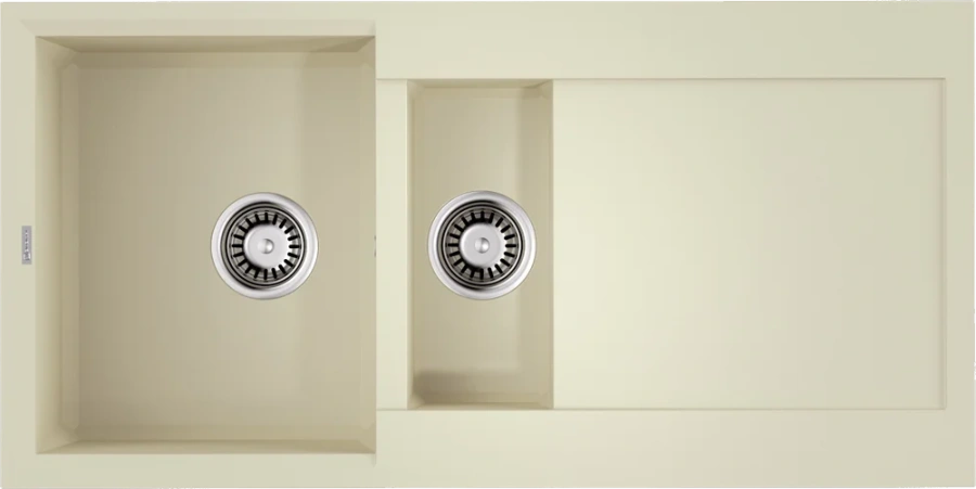Мойка для кухни Omoikiri Sakaime 100-2-BE 100 см ваниль 4993893 (детальная фотография)