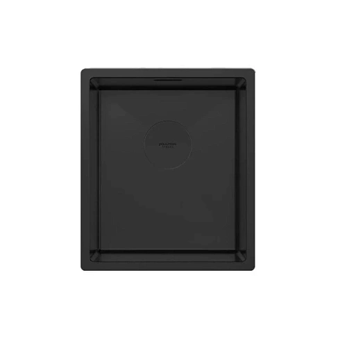 Мойка для кухни Paulmark Next 38 см черная матовая - фото 1