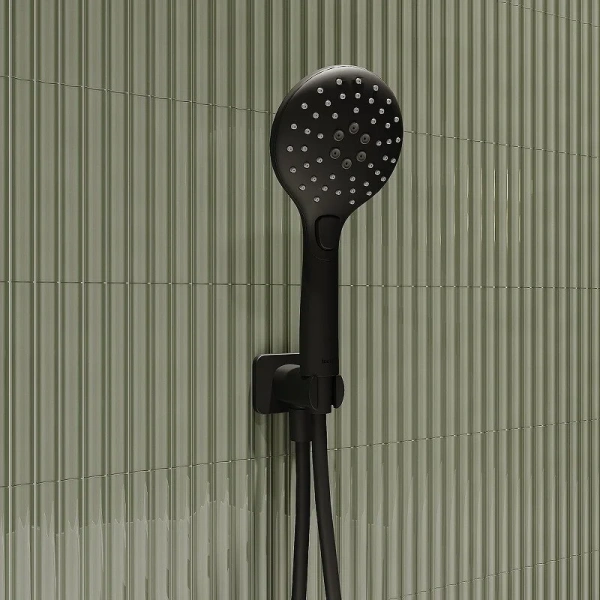 Душевой комплект IDDIS Ray черный матовый RAYBL02i67 (детальная фотография), душевые комплекты, наборы