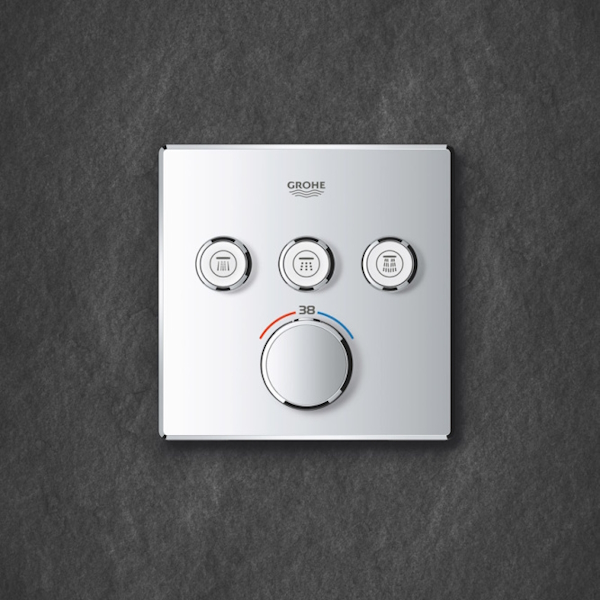 Смеситель для душа Grohe Grohtherm SmartControl термостатический хром 29126000 (детальная фотография), скрытого монтажа, встраиваемые в стену