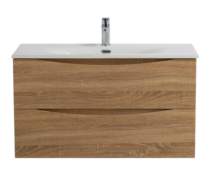 Тумба под раковину подвесная BelBagno Marino-Cer-N 80 см Rovere Bianco MARINO-CER-N-800-2C-SO-WO-P (детальная фотография)